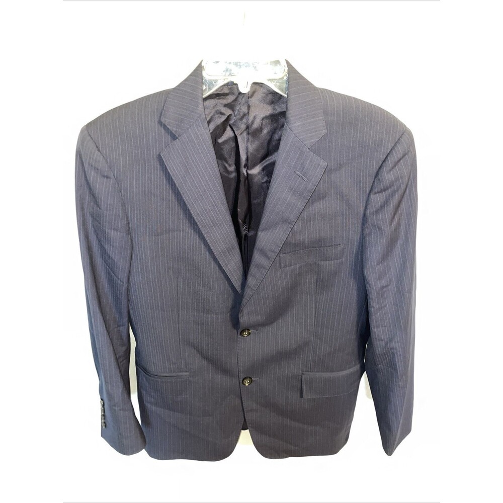 Brooks Brothers Navy Pinstripe Blazer